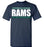 Cypress Ridge High School Rams Navy Unisex T-shirt 98