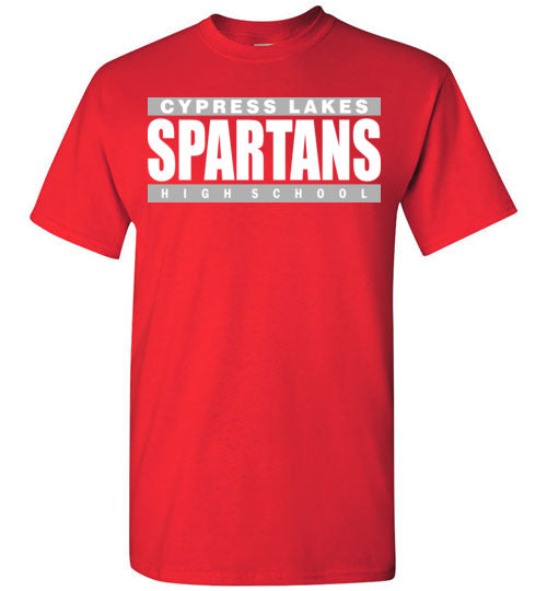 Cypress Lakes High School Spartans Red Unisex T-shirt 98