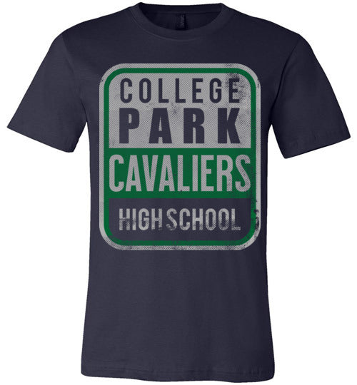 College Park Cavaliers Premium Navy T-shirt - Design 01