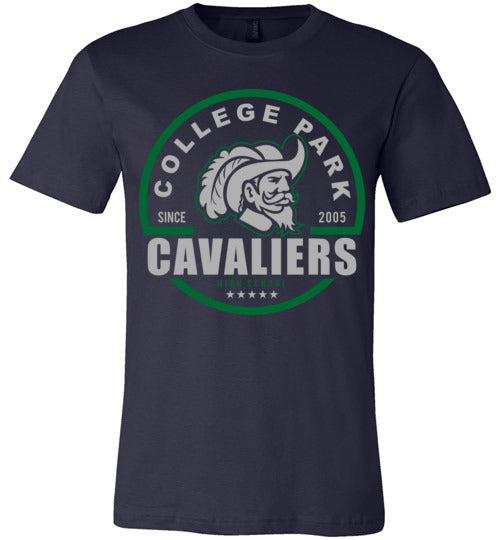 College Park Cavaliers Premium Navy T-shirt - Design 04