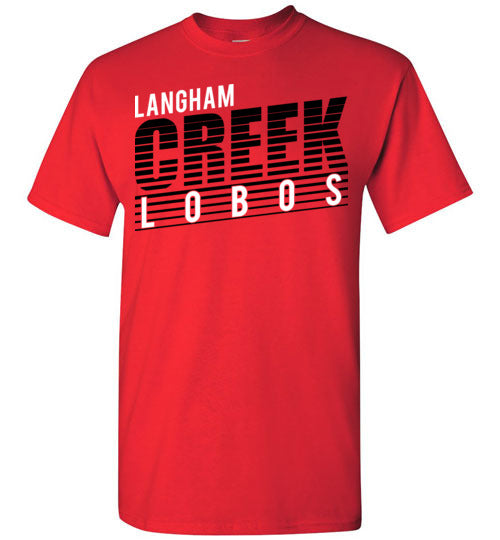 Langham Creek High School Lobos Red Unisex T-shirt 32