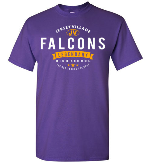 Jersey Village High School Falcons Purple Unisex T-shirt 44