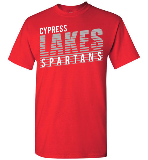 Cypress Lakes High School Spartans Red Unisex T-shirt 32