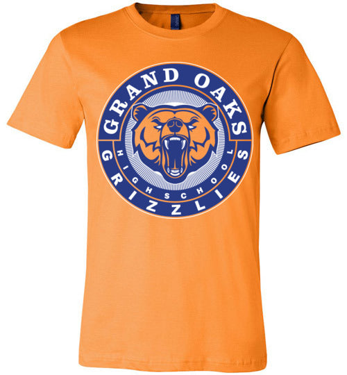 Grand Oaks Grizzlies Premium Orange T-shirt - Design 02