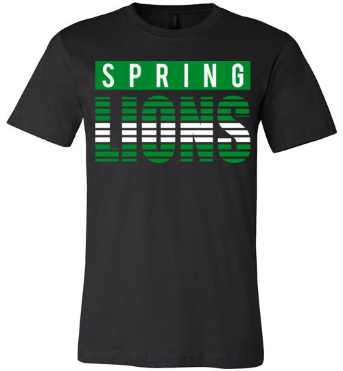 Spring Lions Premium Black T-shirt - Design 35
