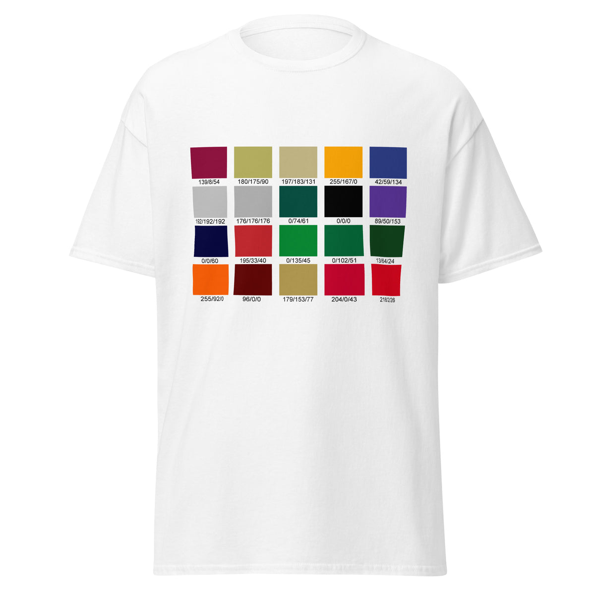 Printful Color Sample White T-shirt — District 63 Apparel