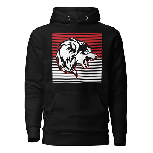 Langham Creek Lobos Premium Black Hoodie - Design 27