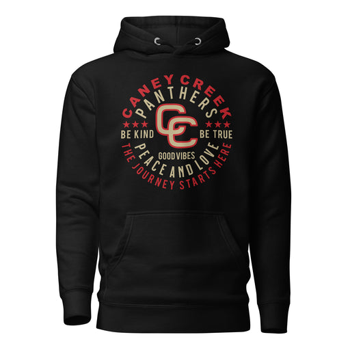 Caney Creek Panthers Premium Black Hoodie - Design 16