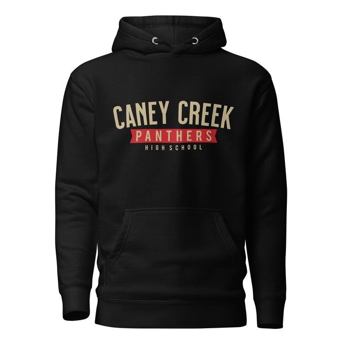 Caney Creek Panthers Premium Black Hoodie - Design 21