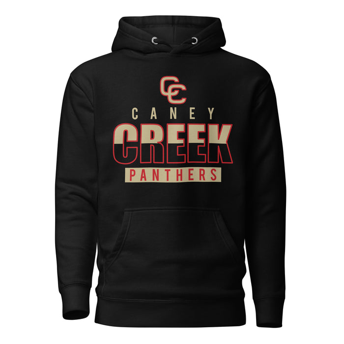 Caney Creek Panthers Premium Black Hoodie - Design 23