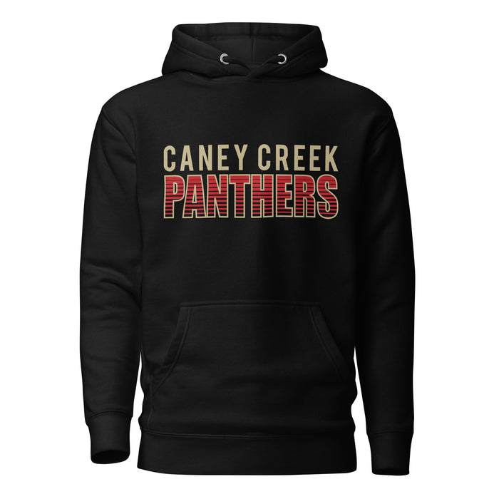 Caney Creek Panthers Premium Black Hoodie - Design 24