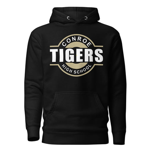 Conroe Tigers Premium Black Hoodie - Design 11