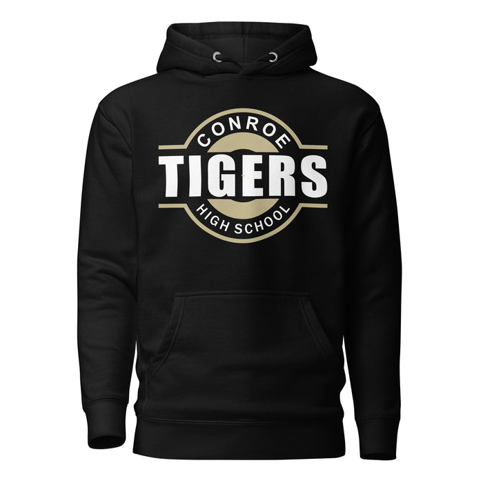 Conroe Tigers Premium Black Hoodie - Design 11