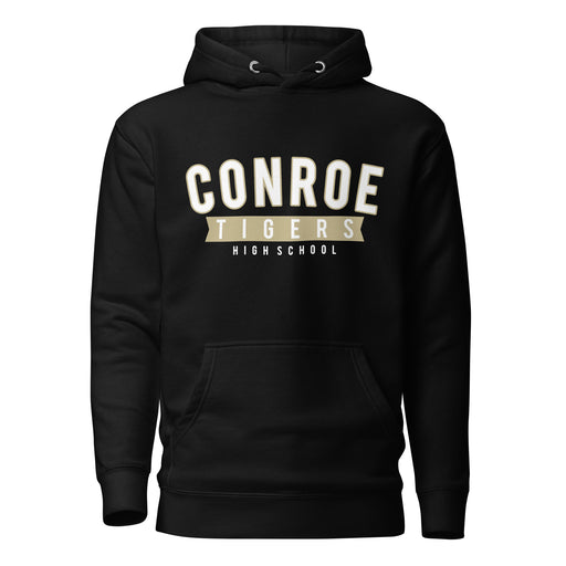 Conroe Tigers Premium Black Hoodie - Design 21