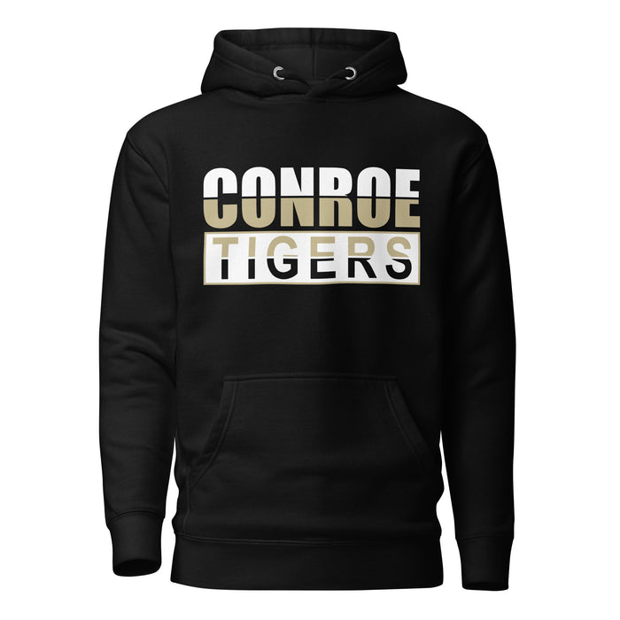 Conroe Tigers Premium Black Hoodie - Design 31