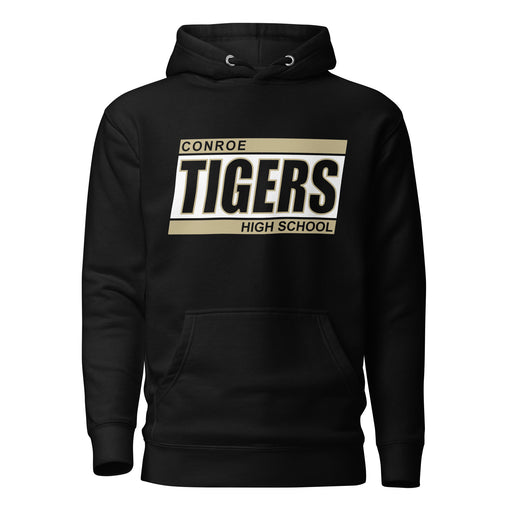 Conroe Tigers Premium Black Hoodie - Design 72