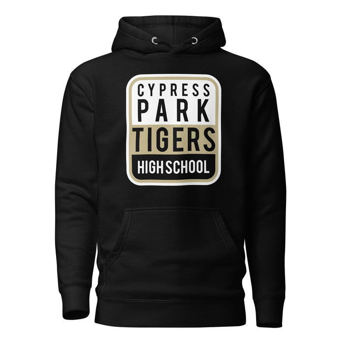 Cypress Park Tigers Premium Black Hoodie - Design 01