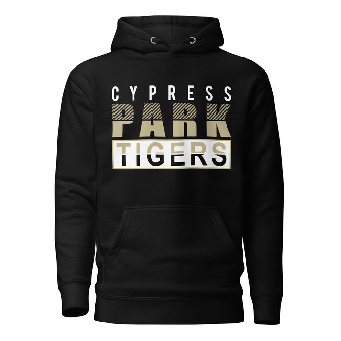 Cypress Park Tigers Premium Black Hoodie - Design 31