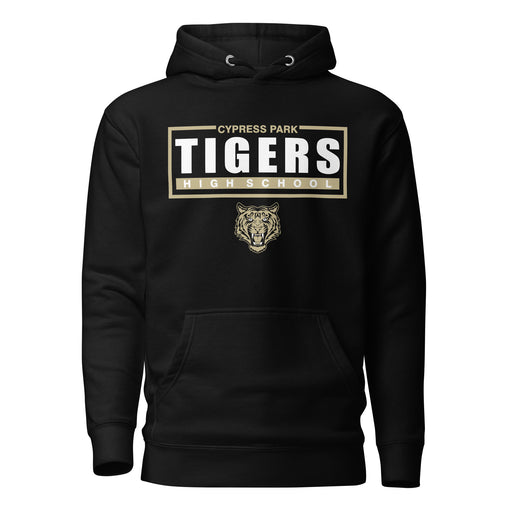 Cypress Park Tigers Premium Black Hoodie - Design 49