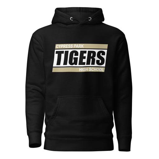 Cypress Park Tigers Premium Black Hoodie - Design 72