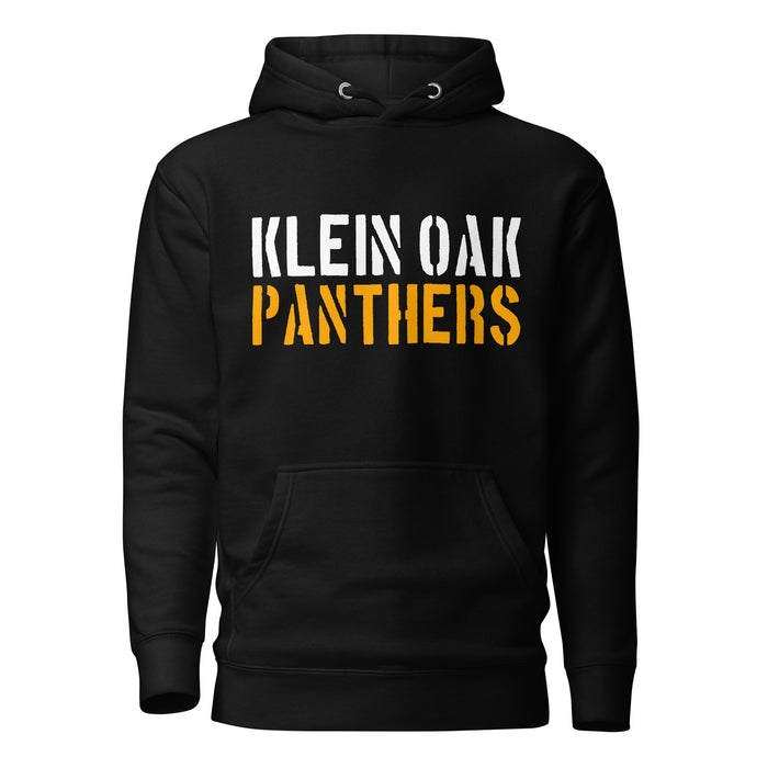 Klein Oak Panthers Premium Black Hoodie - Design 17