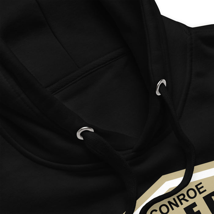 Conroe Tigers Premium Black Hoodie - Design 14