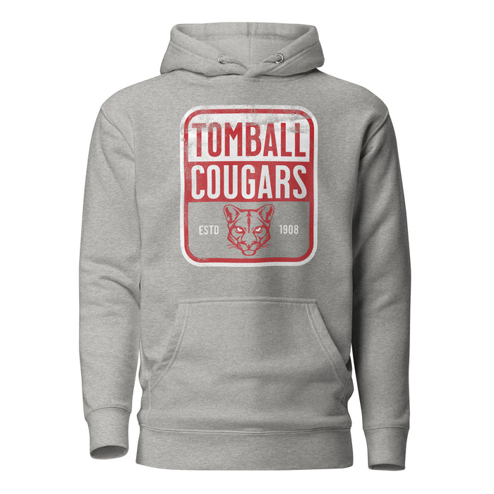 Tomball Cougars Premium Grey Hoodie - Design 01