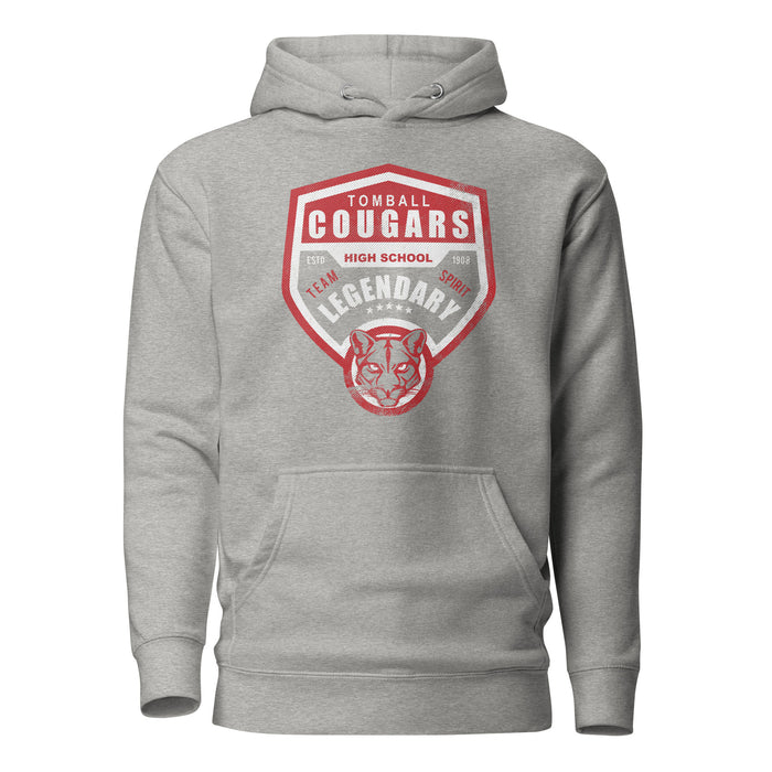 Tomball Cougars Premium Grey Hoodie - Design 12