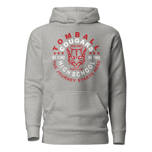 Tomball Cougars Premium Grey Hoodie - Design 16