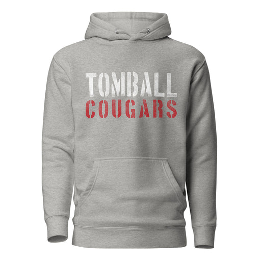 Tomball Cougars Premium Grey Hoodie - Design 17