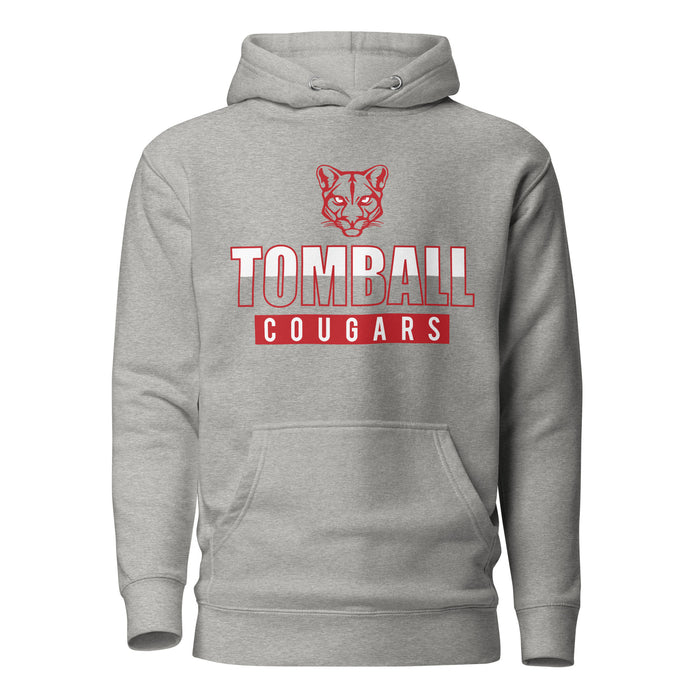 Tomball Cougars Premium Grey Hoodie - Design 23