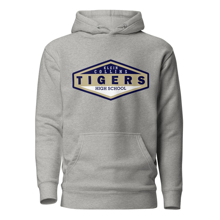 Klein Collins Tigers Premium Grey Hoodie - Design 09