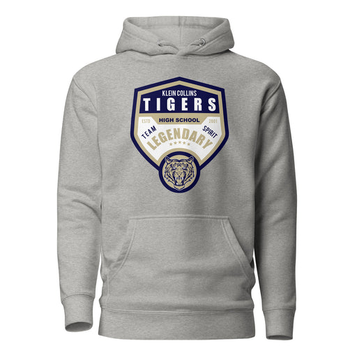 Klein Collins Tigers Premium Grey Hoodie - Design 14