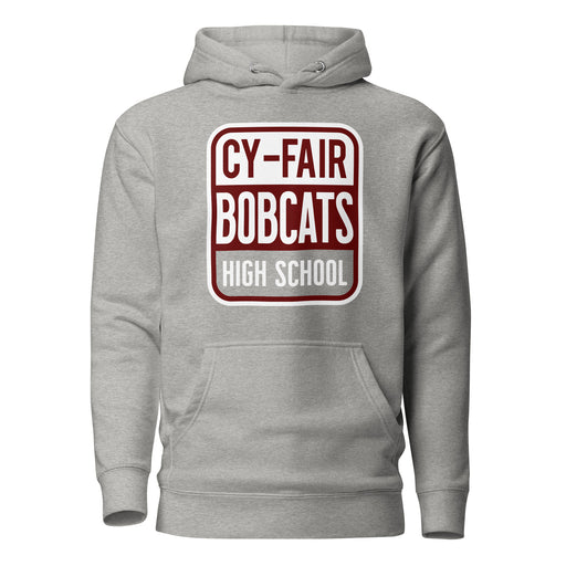 Cy-Fair Bobcats Premium Grey Hoodie - Design 01