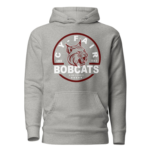 Cy-Fair Bobcats Premium Grey Hoodie - Design 04