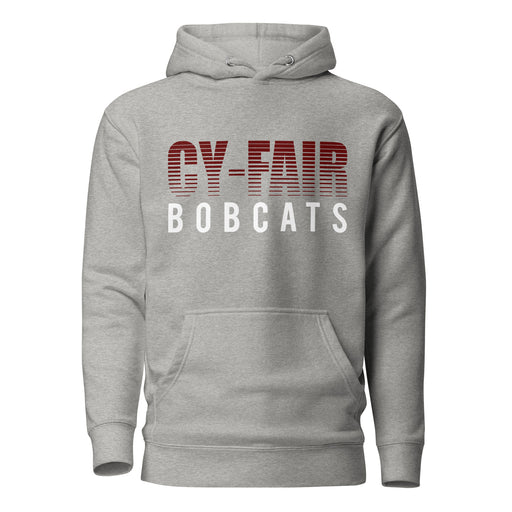 Cy-Fair Bobcats Premium Grey Hoodie - Design 24