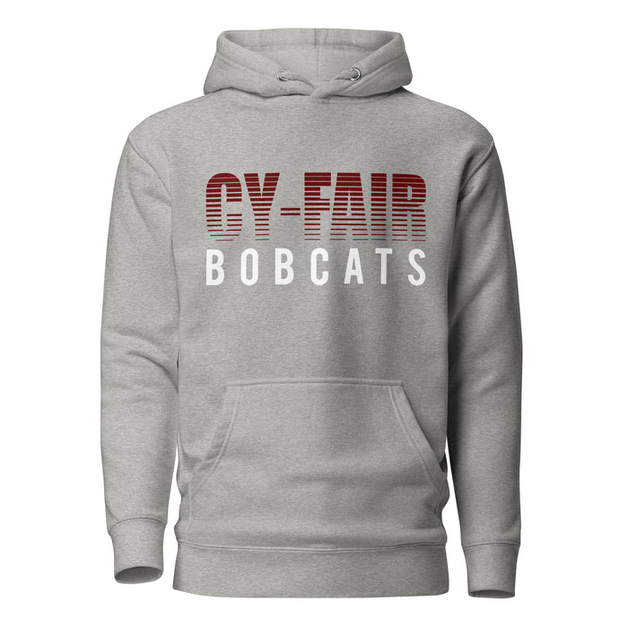 Cy-Fair Bobcats Premium Grey Hoodie - Design 24