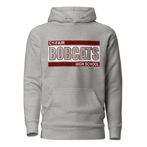 Cy-Fair Bobcats Premium Grey Hoodie - Design 98