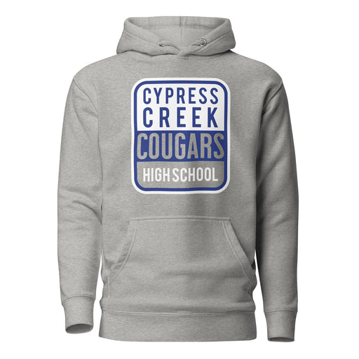 Cypress Creek Cougars Premium Grey Hoodie - Design 01