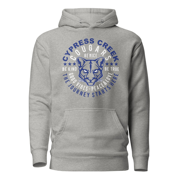 Cypress Creek Cougars Premium Grey Hoodie - Design 16