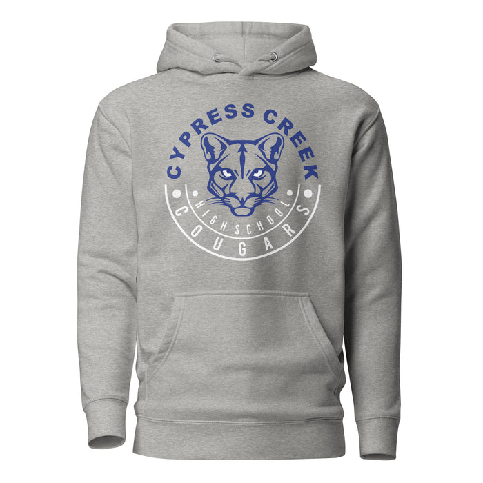 Cypress Creek Cougars Premium Grey Hoodie - Design 19