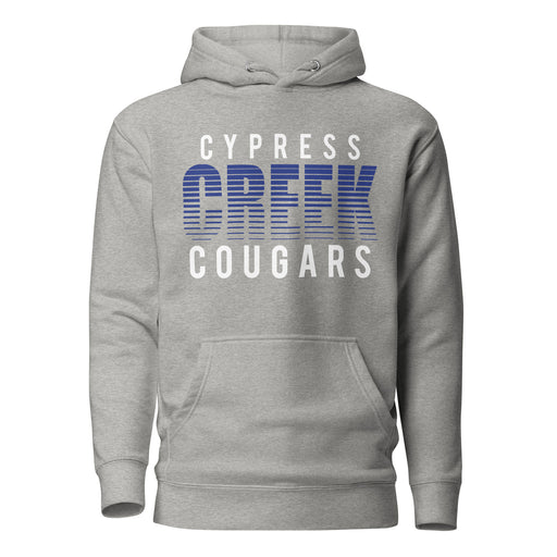 Cypress Creek Cougars Premium Grey Hoodie - Design 24