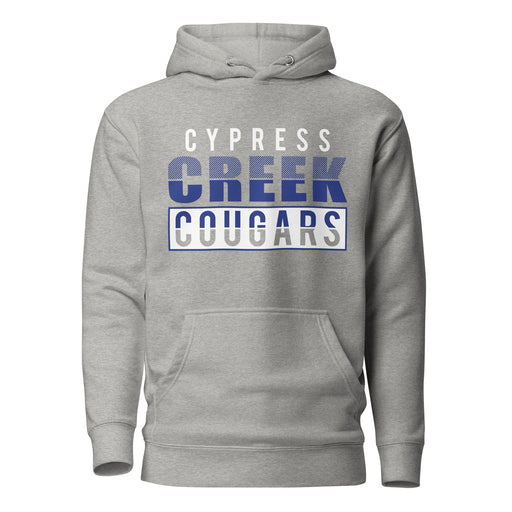 Cypress Creek Cougars Premium Grey Hoodie - Design 31