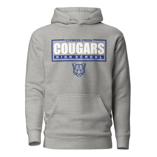 Cypress Creek Cougars Premium Grey Hoodie - Design 49