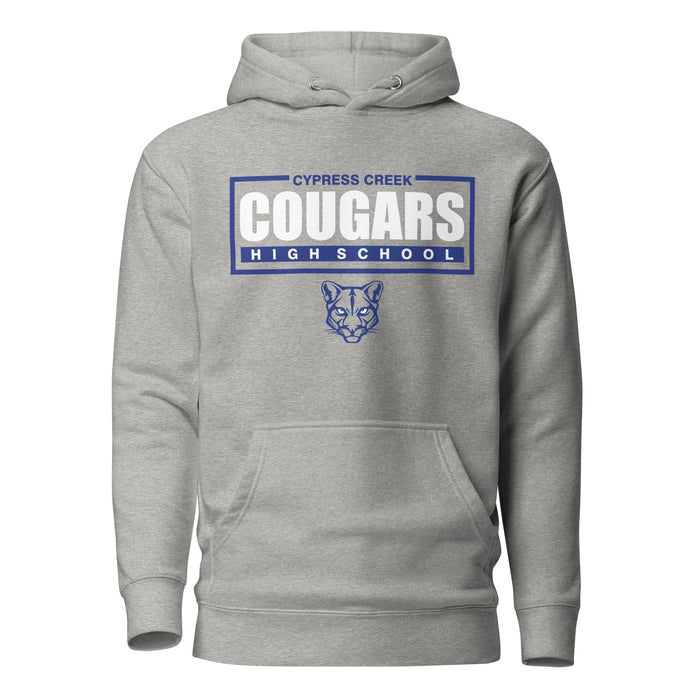 Cypress Creek Cougars Premium Grey Hoodie - Design 49