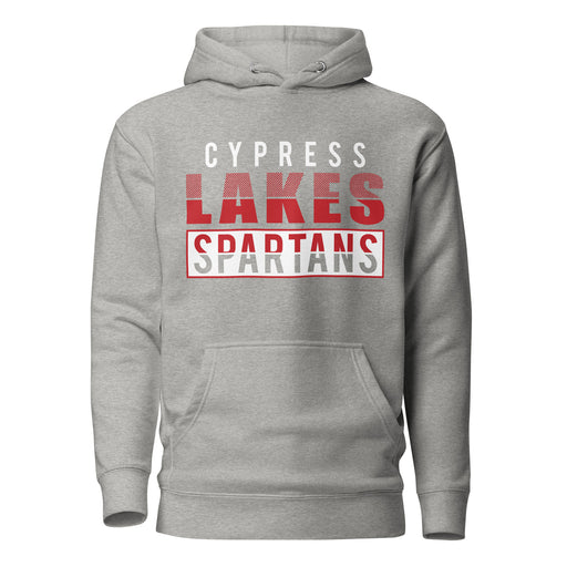 Cypress Lakes Spartans Premium Grey Hoodie - Design 31