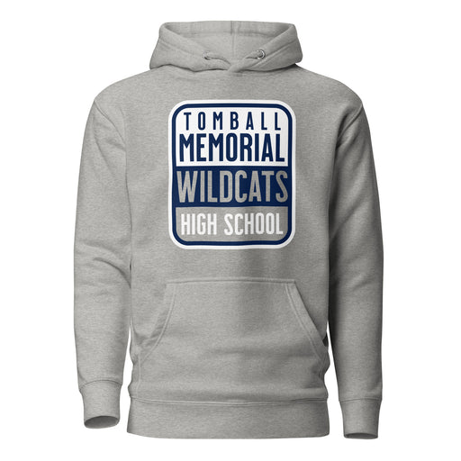 Tomball Memorial Wildcats Premium Grey Hoodie - Design 01