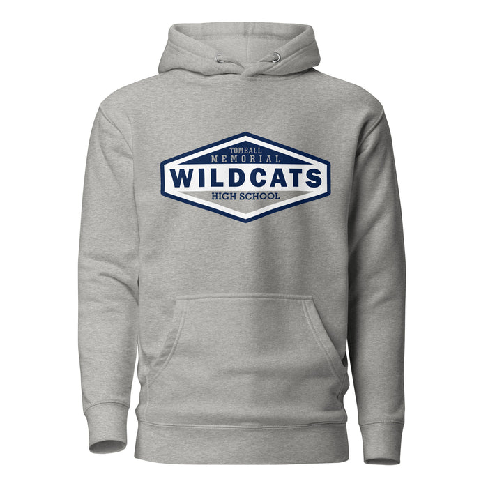 Tomball Memorial Wildcats Premium Grey Hoodie - Design 09