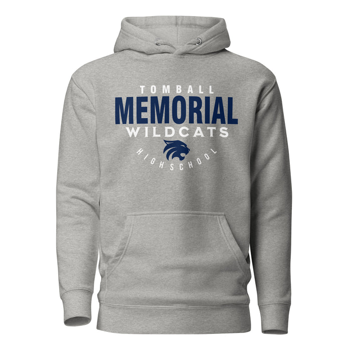 Tomball Memorial Wildcats Premium Grey Hoodie - Design 12