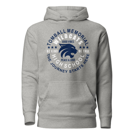 Tomball Memorial Wildcats Premium Grey Hoodie - Design 16